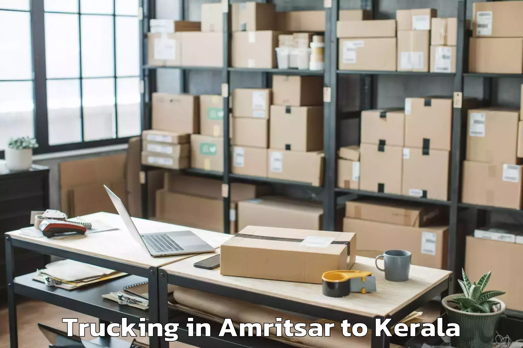 Hassle-Free Amritsar to Kizhake Chalakudi Trucking